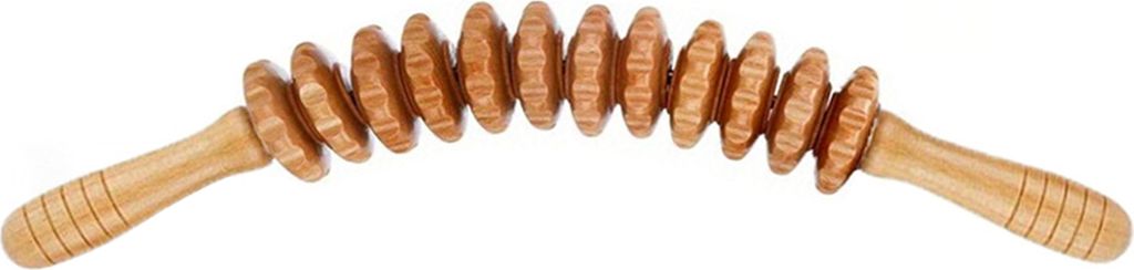 Holztherapie-Massagestab, Lymphdrainage-Massagegerät, Anti-Cellulite-Faszien-Massagerolle, Ganzkörper-Muskelentspannungswerkzeug
