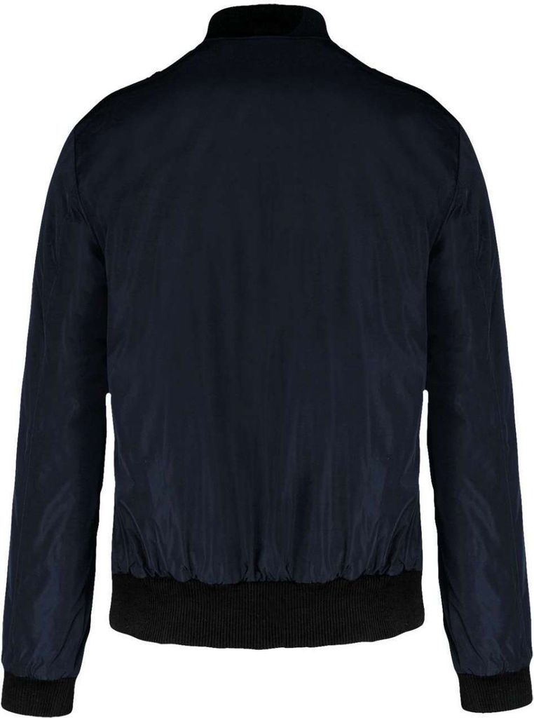 Kariban Herren Bomberjacke Steppjacke Übergangsjacke Collegejacke, Größe:XL, Farbe:Navy Blau