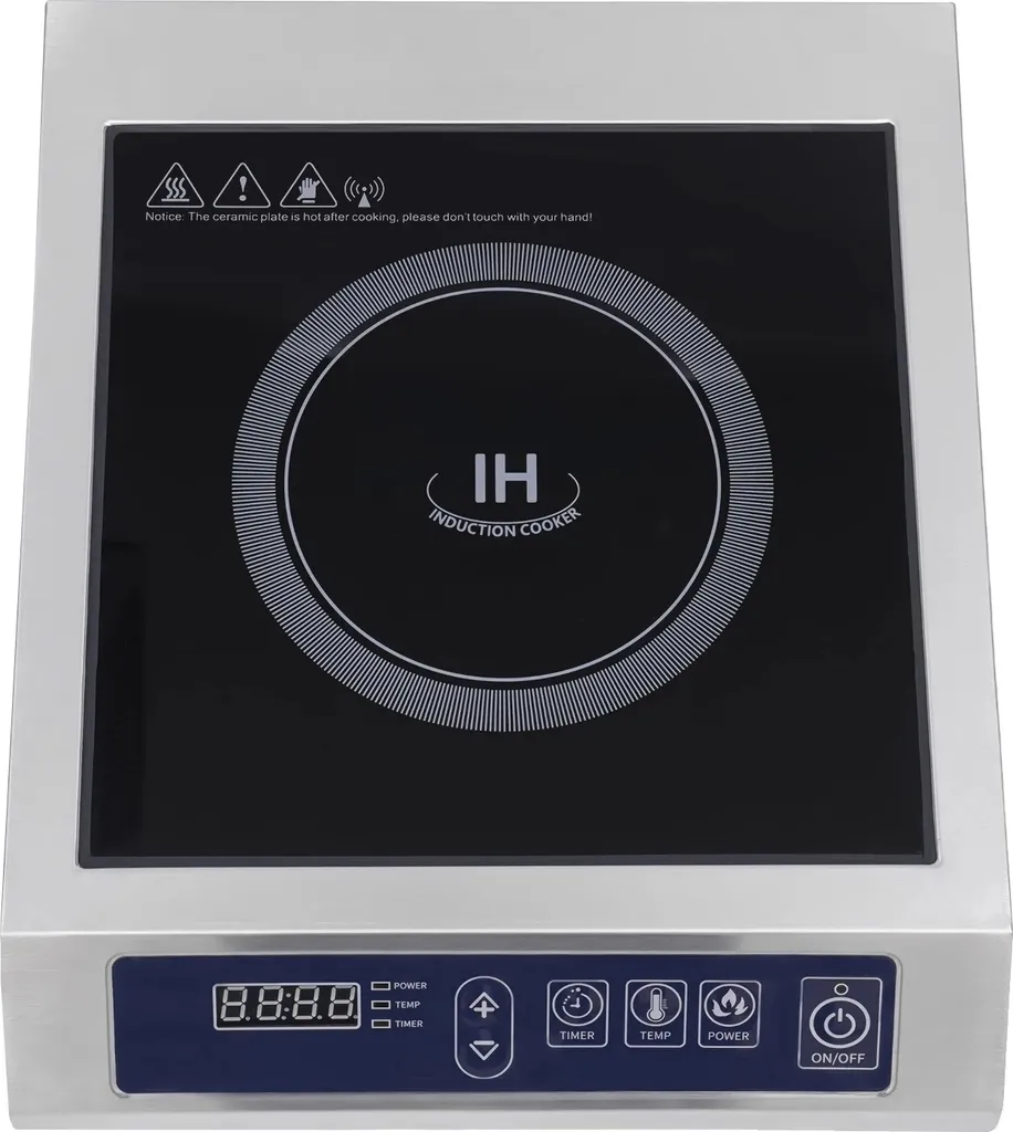 Table de cuisson à induction haute puissance 3500W modèle IC-V20 Noir