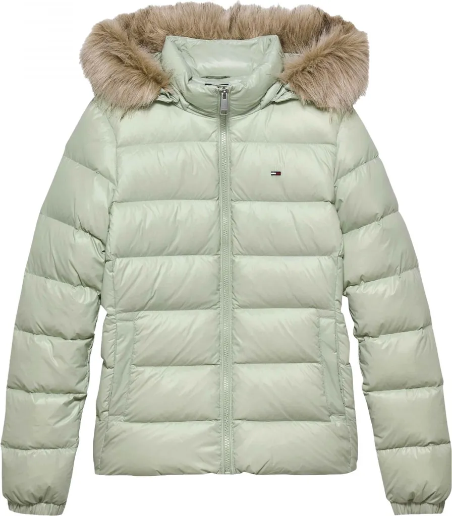Doudoune Femme Chaude Verte Tommy Jeans Basic Finie le Froid Hiver