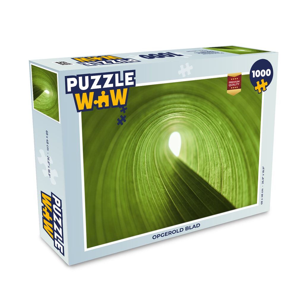 MuchoWow Puzzle 1000 Teile Aufgerolltes Blatt - Erwachsene - Rätsel