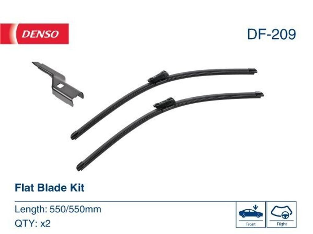 DENSO Wischblatt Beifahrerseitig Fahrerseitig DF-209