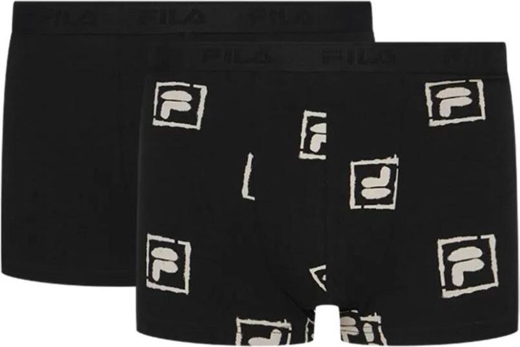 Fila 2er-Pack Boxershorts Schwarz
