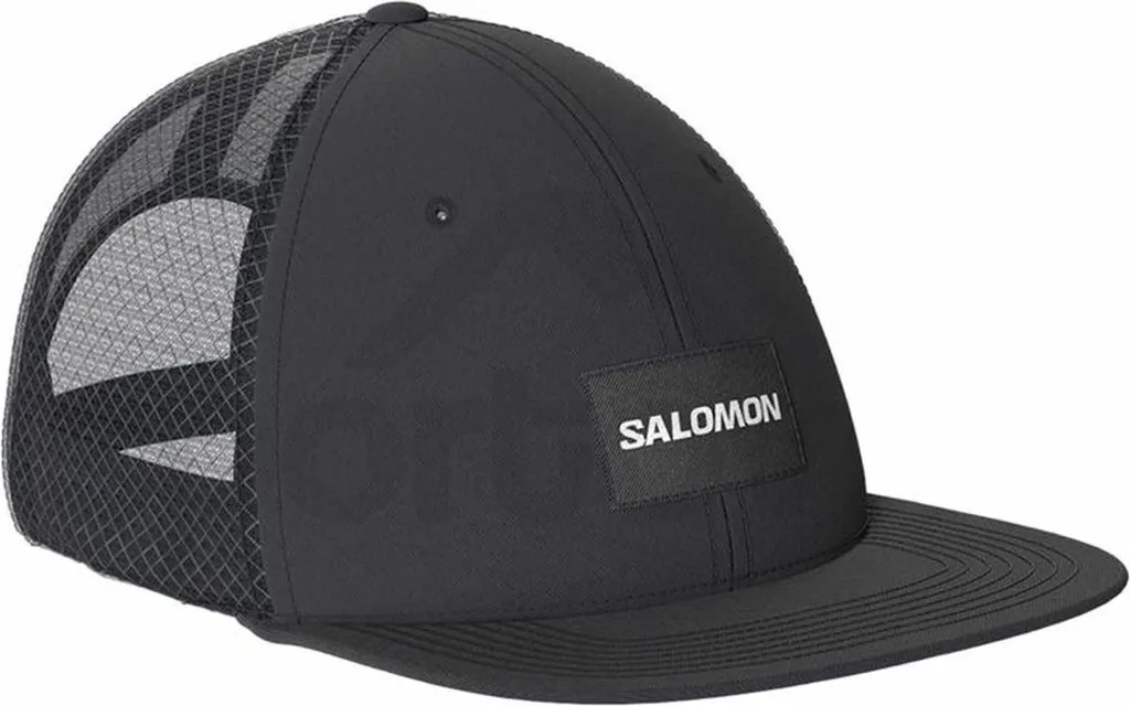Kappe Salomon Flat Cap Nero - Cappello Regolabile Deep Schwarz Salomon