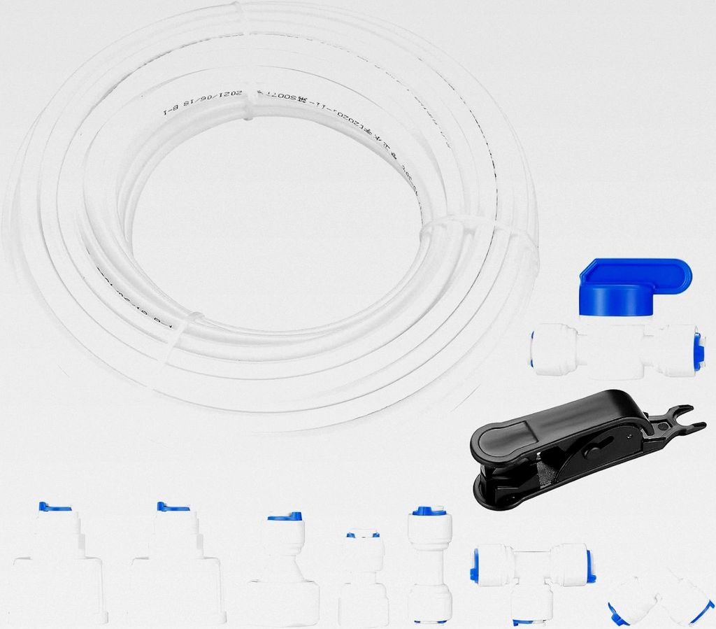 20 m Wasserzulaufleitung Anschluss Universal Set, Wasserschlauch Schlauchverbinder für Kühlschrank