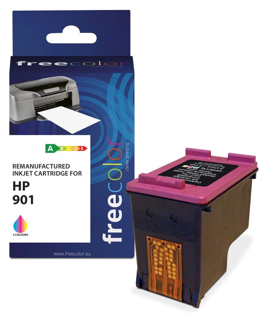 Freecolor Patrone HP 901XL color Druckkopfpatrone Produktbild 