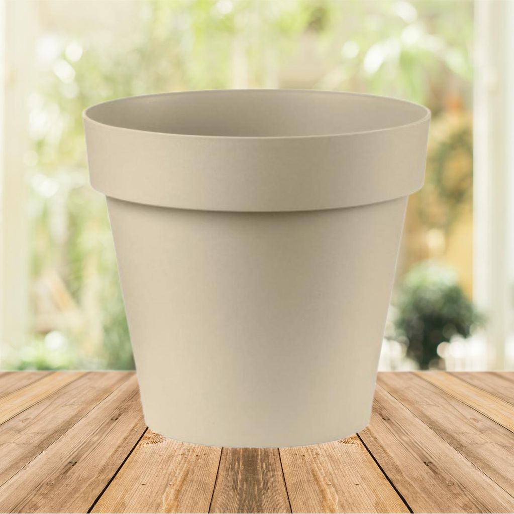 Central Garden Round Blumentopf in sand in 20 cm Durchmesser