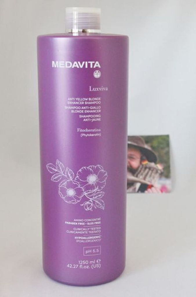 Medavita Luxviva Anti Yellow Blonde Enhancer Shampoo 1250ml