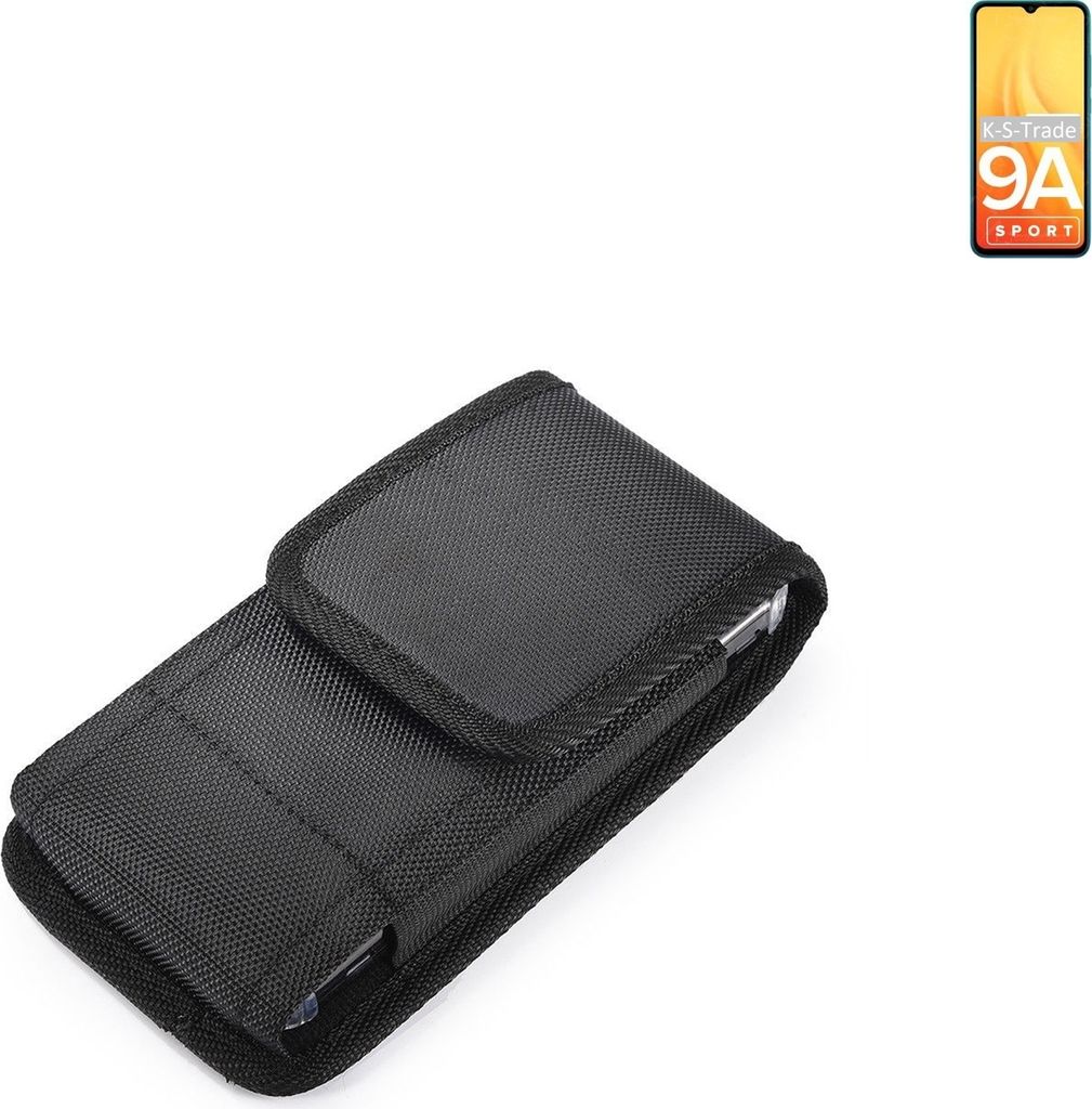 Holster Gürteltasche kompatibel mit Xiaomi Redmi 9A Sport Holster Gürtel Tasche wasserabweisend Handy Hülle Schutz Hülle Outdoor schwarz K-S-Trade