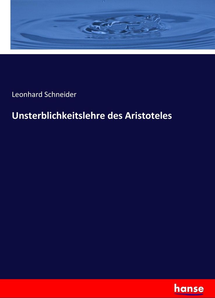 Unsterblichkeitslehre des Aristoteles