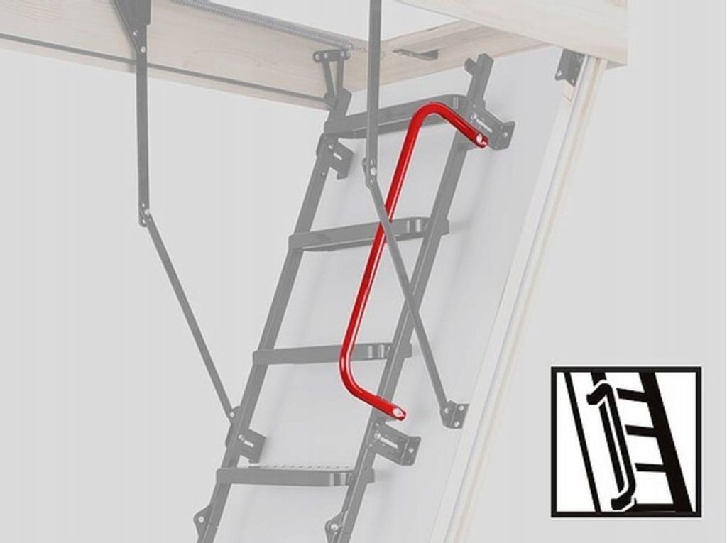 Kovové madlo pre podkrovné schody Oman 10x562 cm oceľ Obrázok produktu 