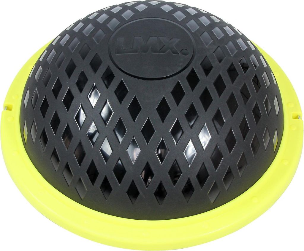 Lifemaxx LMX Balance Dome Schwarz-Gelb Ø60 cm Höhe 22 cm Produktbild 
