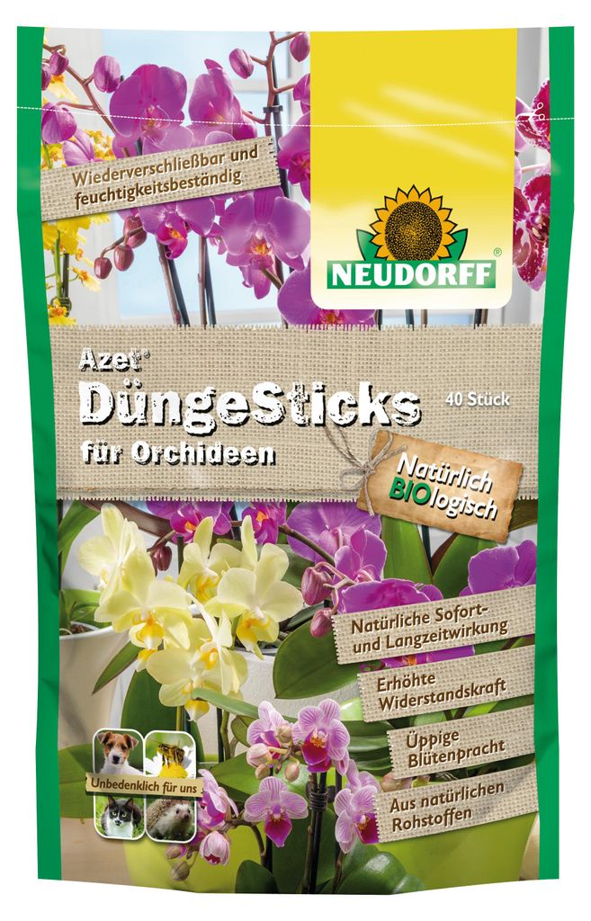 Neudorff - Azet Düngesticks für für Orchideen - 40 Sticks Produktbild 
