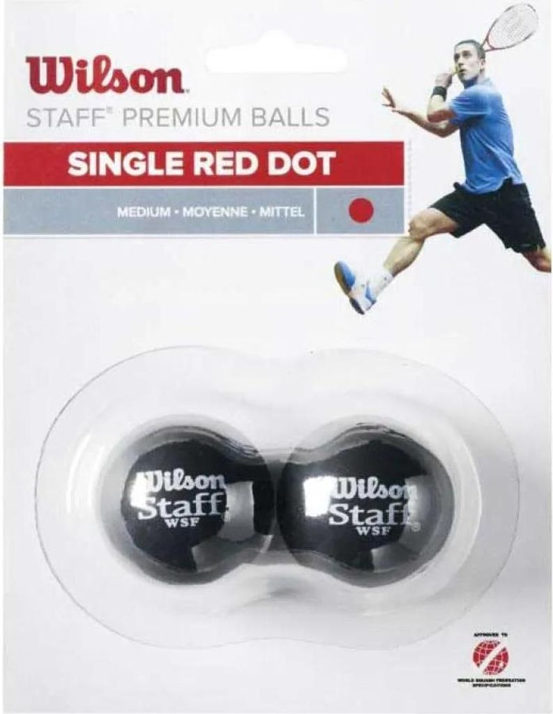 Wilson Staff Squash Balls Red 2 Squashbälle Produktbild 
