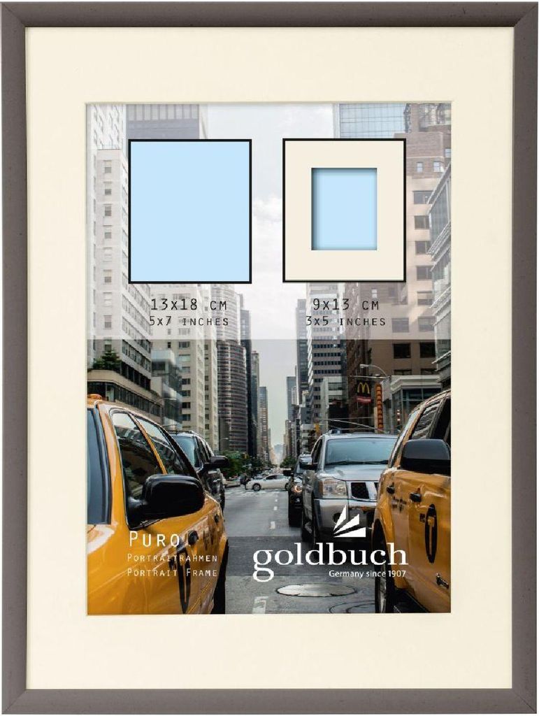 Goldbuch Bilderrahmen Puro Grau 13x18 cm Produktbild 