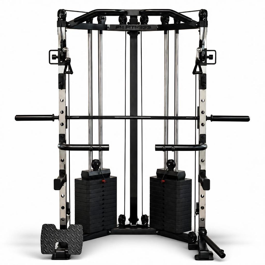 PH Fitness Smith Machine ad angolo con cavi – Blocco pesi Immagine del prodotto 
