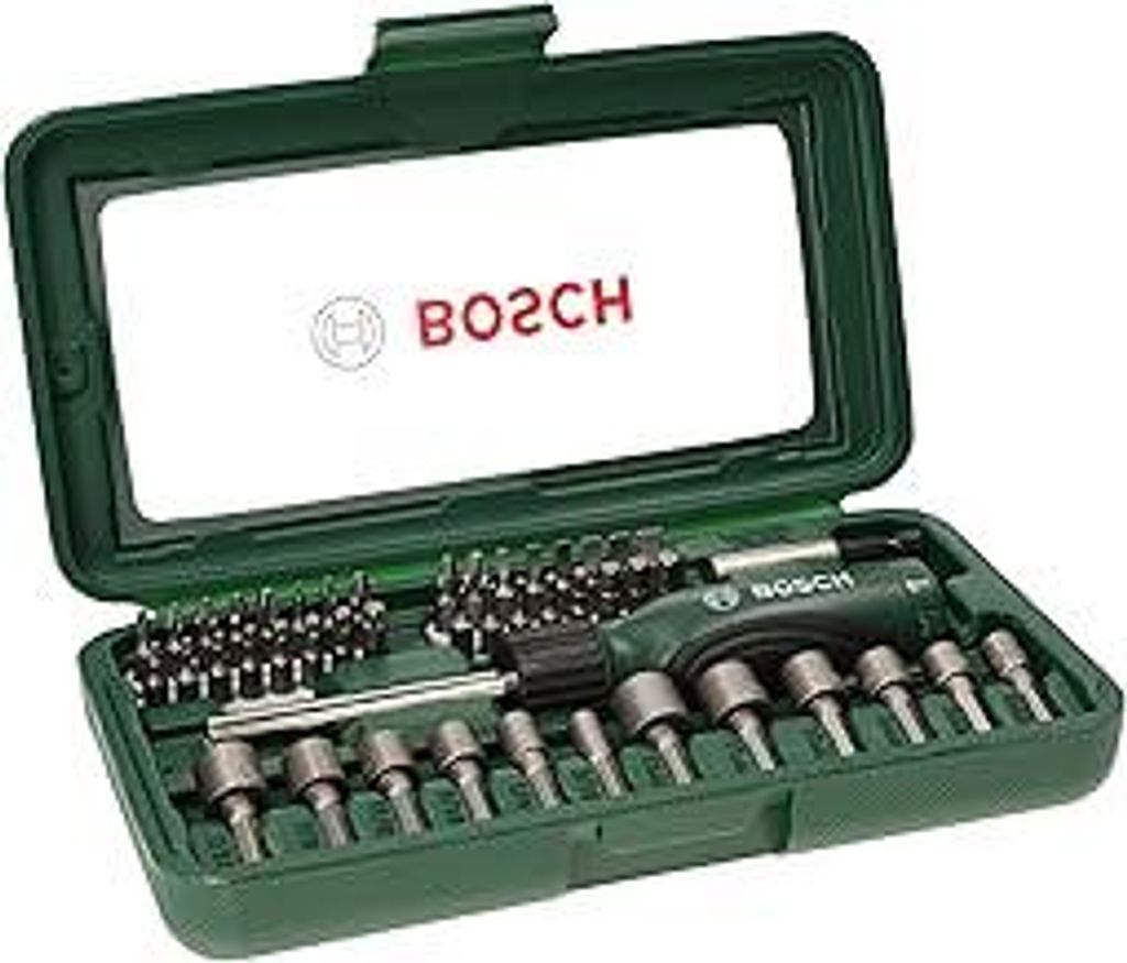 Bosch 46-tlg. Schrauberbit und Steckschlüssel-Set (PH-, PZ-, Hex-, T-, S-Bit, Zubehör Bohrschrauber Und Schraubendreher)