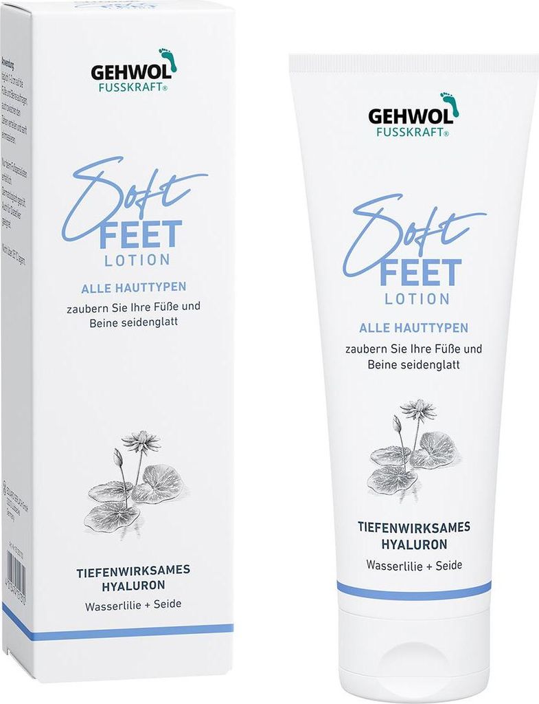 Gehwol Fusskraft Soft Feet Lotion mit Wasserlilienextrakt für seidenglatte Füße (125 ml)