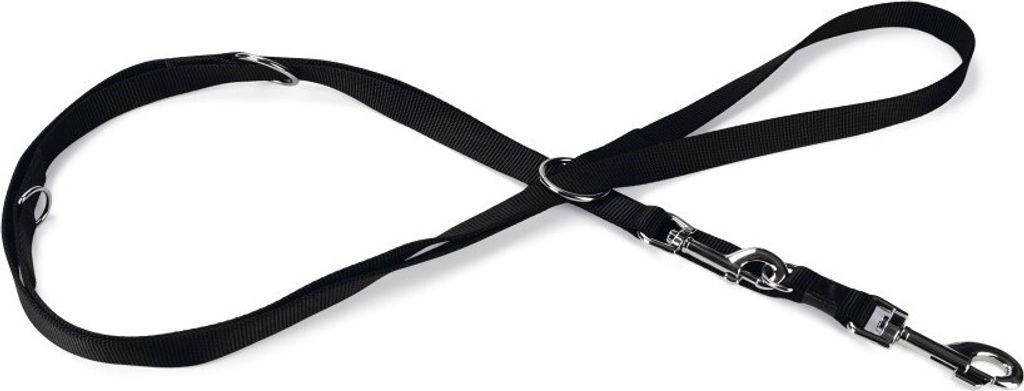 Karlie Art Sportiv Plus Führleine - Hundeleinen - Nylon - Schwarz - 250x2 cm