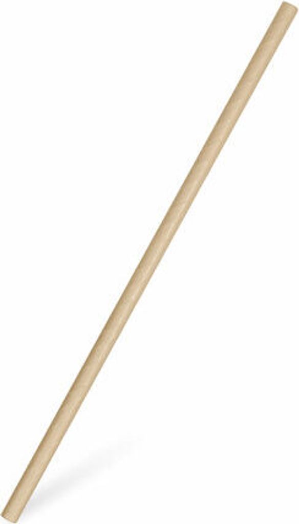 300x Papiertrinkhalme für Kaltgetränke gerade natur 20 cm Ø 6 mm