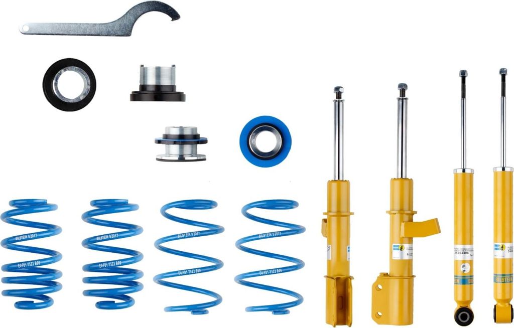 BILSTEIN B14 PSS Gewindefahrwerk Stoßdämpfer mit Federn für RENAULT Twingo III Schrägheck (BCM) für SMART FORTWO Coupe (453)