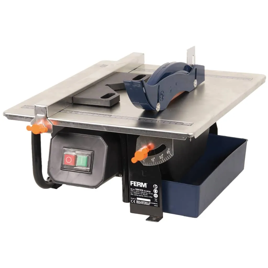 Coupe-carreaux FERM 600W TCM1010 avec table de travail inclinable inox