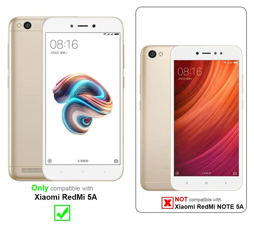 Cadorabo Pellicola In Vetro Temperato Per Xiaomi RedMi 5A - Trasparente, 9H, Anti Graffio