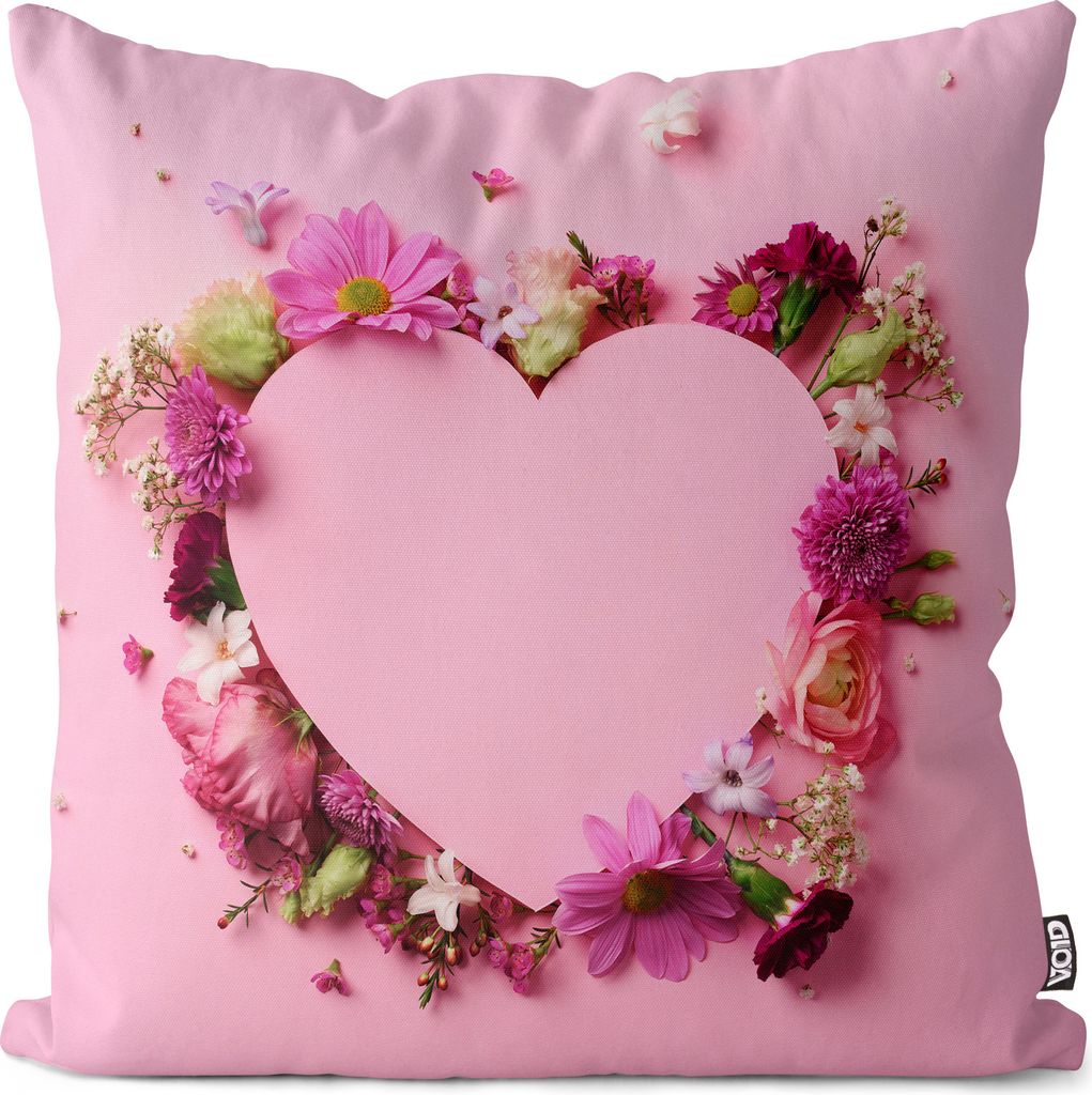 VOID Pink Herz Liebe Mama Muttertag Kissenbezug Kissenhülle Polyester wasserfest Outdoor Indoor