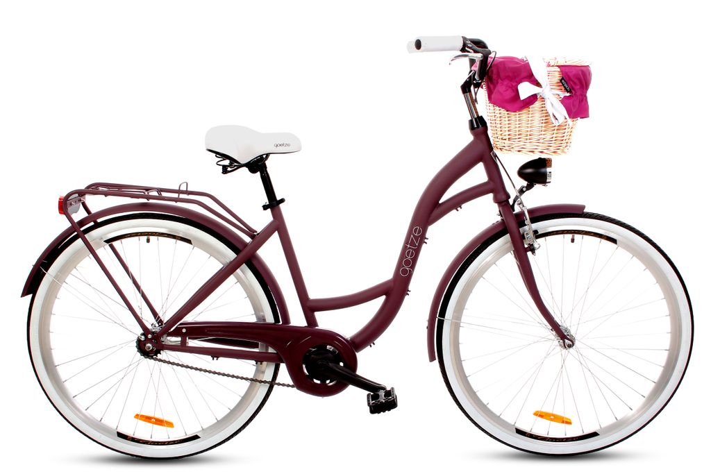 Goetze Style 28 Zoll Retro Bike Tiefeinstieger Citybike Damenfahrrad mit Korb 