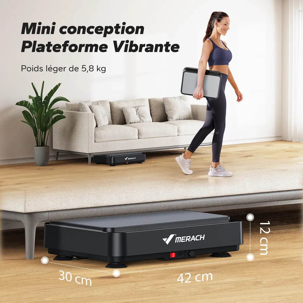 Plateforme Vibrante avec Télécommande et 99 Vitesses pour Drainage - 2