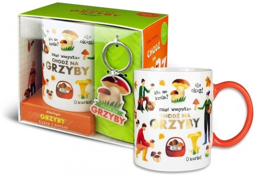 Tassen-Set mit Schlüsselanhänger „Pilze" (Geschenke, Tassen)