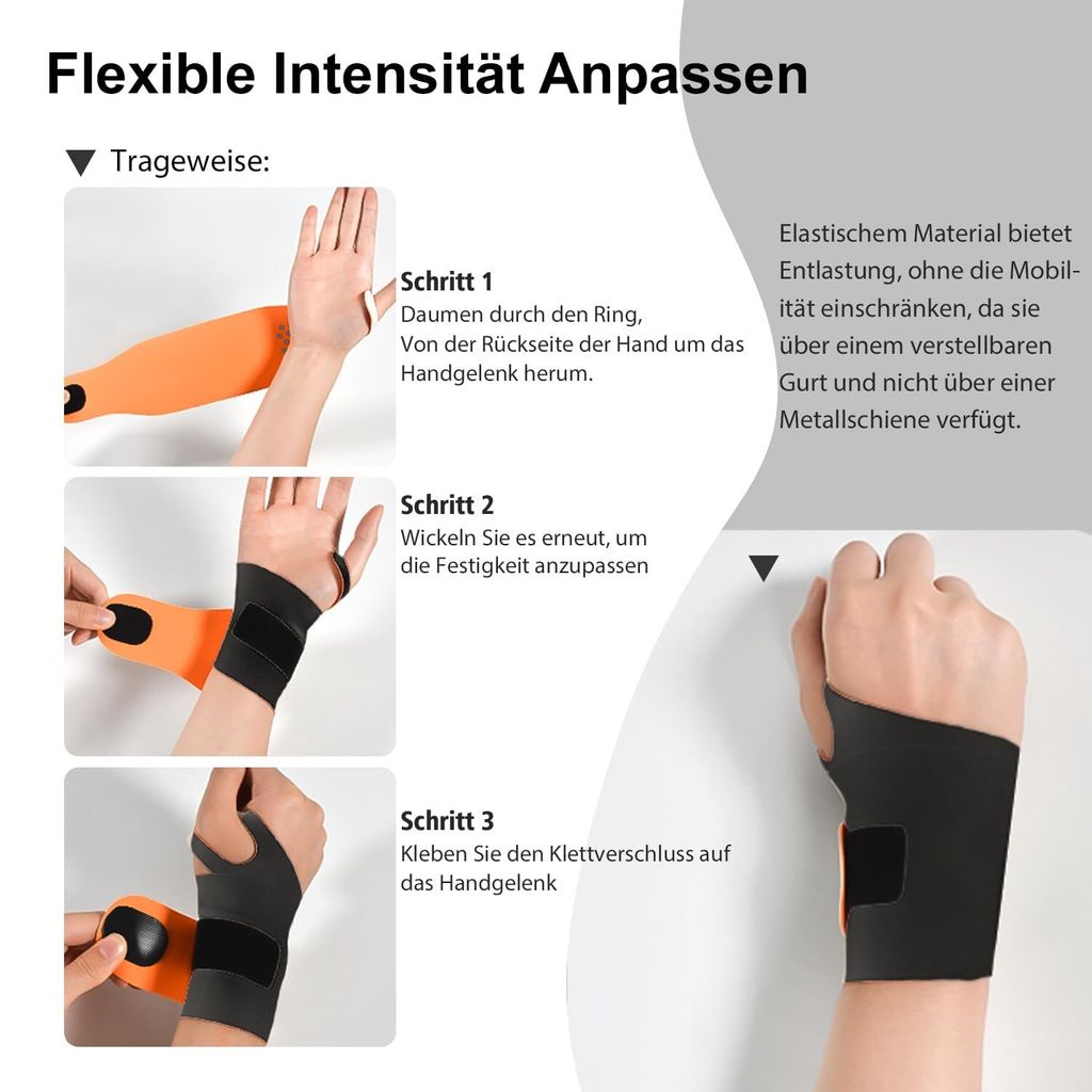Handgelenk Bandagen Handgelenkstütze Handgelenkbandage Produktbild 5