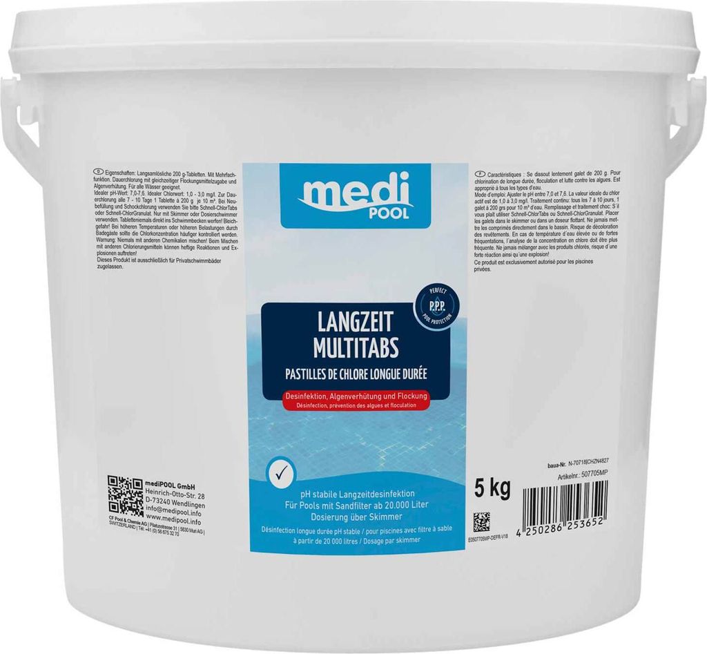 mediPOOL Langzeit-Multi Tabs 200 g, Produktbild 