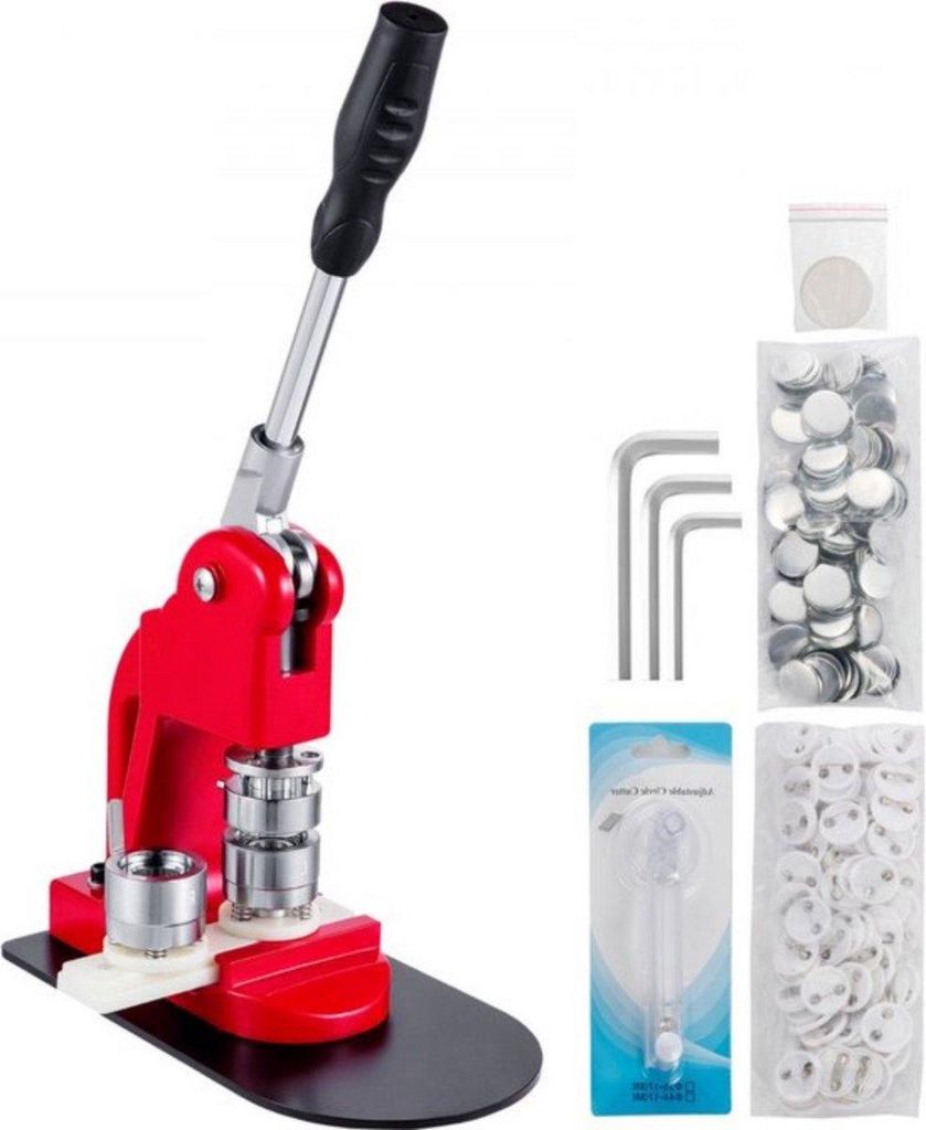 Knopfpresse PRO – Button Press Maschine 25 mm – Inklusive 1000 Buttons