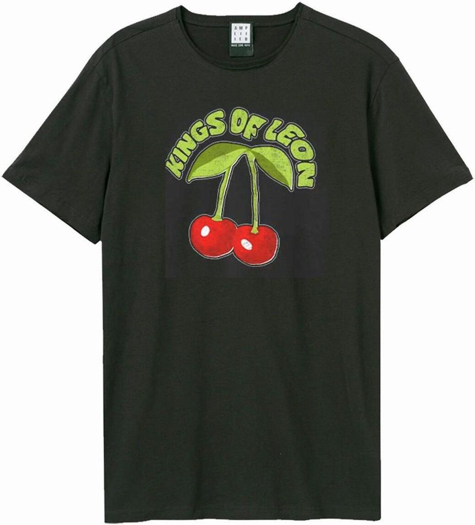Amplified - "Cherry" T-Shirt für Herren/Damen Uni GD1144 (XS) (Holzkohle)