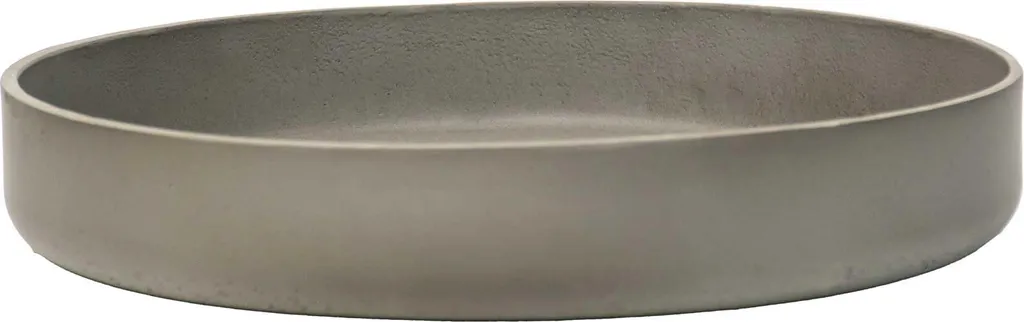 Bac à plantes ORYVEN effet béton gris en fibre de verre durable 34 cm