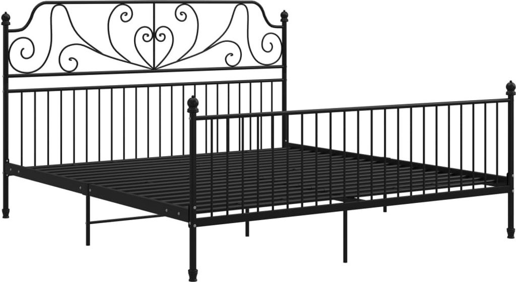 Giroletto Nero in Metallo 180x200 cm Immagine del prodotto 