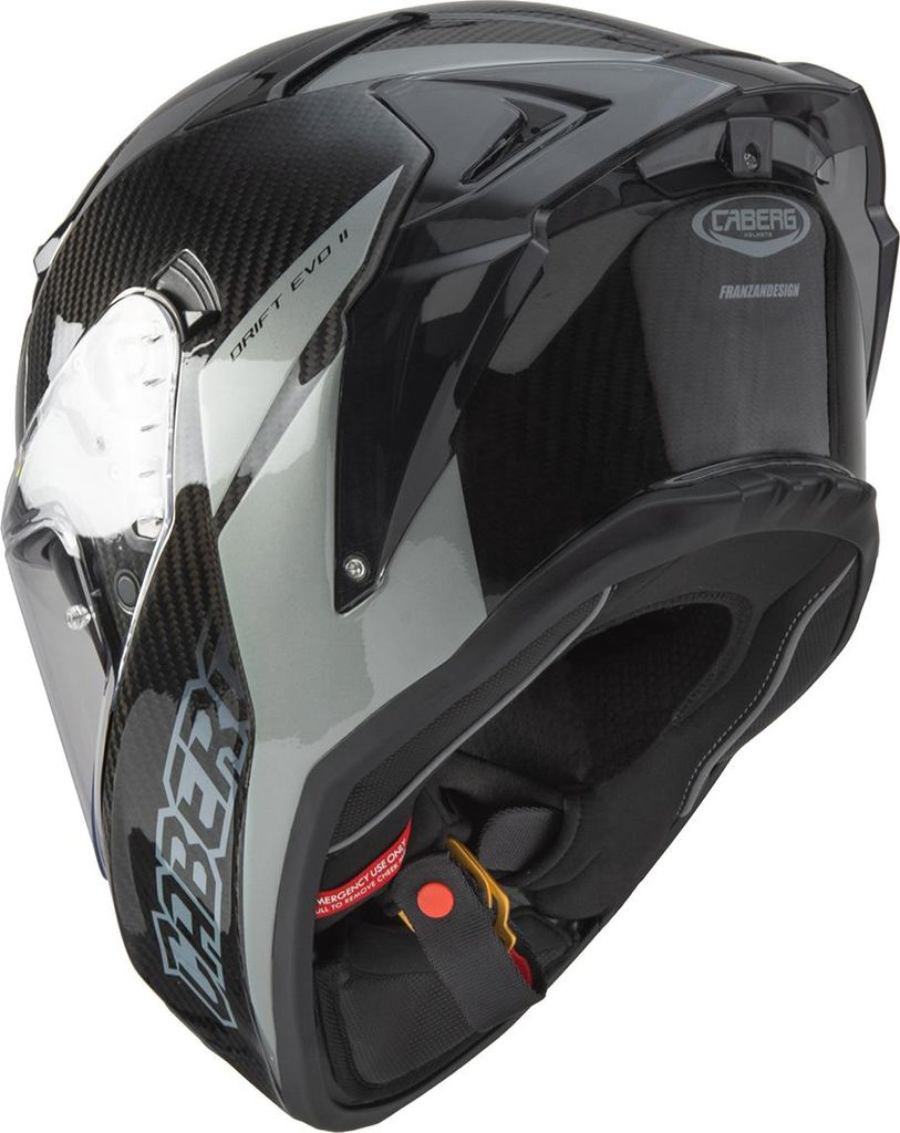 Kask integralny CABERG Drift Evo II Carbon Nova Szary XXL - Zdjęcie produktu 