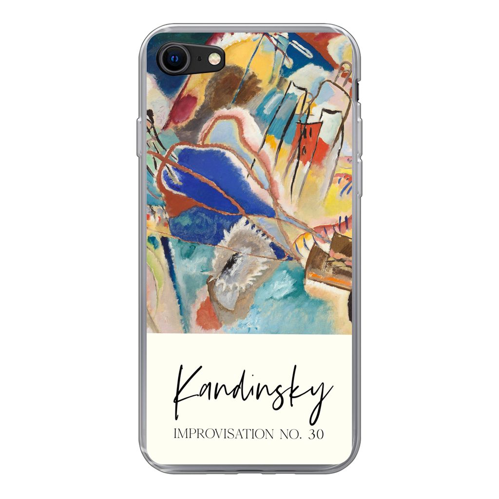 MuchoWow Handyhülle Schutzhülle Hülle für iPhone SE 2022 Improvisation Nr. 30 - Wassily Kandinsky - Kunst Silikon Softcase Handy Hülle - Sch...