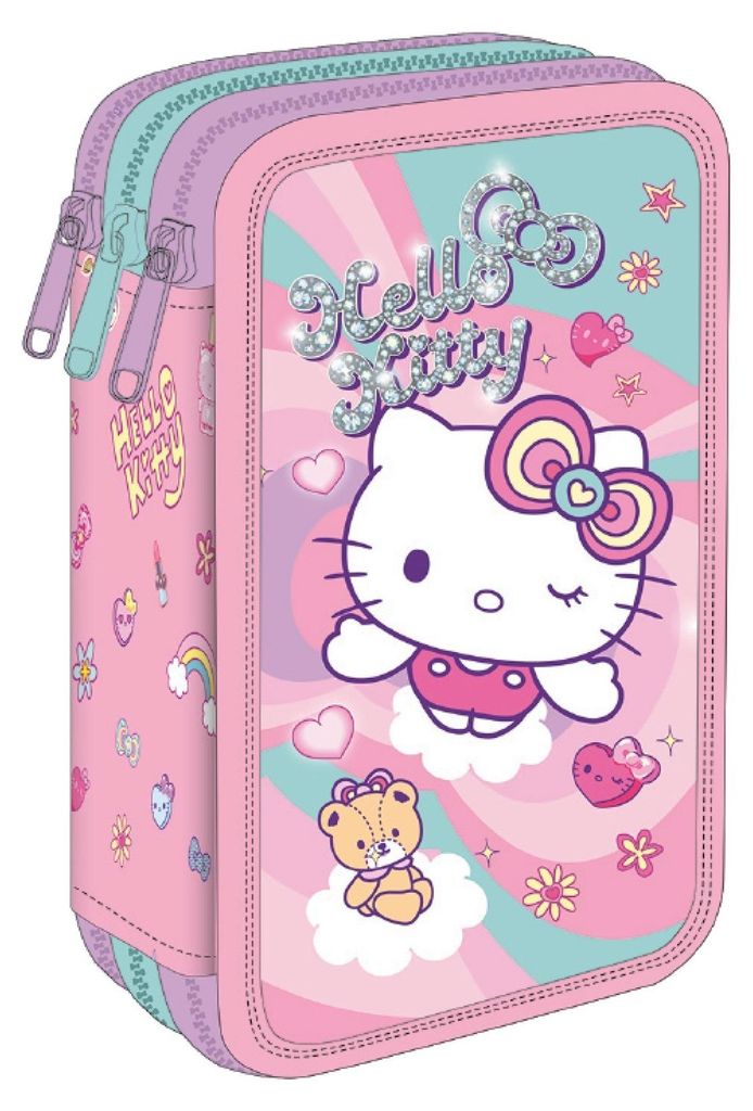 Trousse triple avec accessoires Hello Kitty Jumper 3 Pink 1 Image du produit 