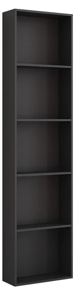 Etagère Latérale Vicco Elmo Anthracite 50x200cm Bibliothèque Haute