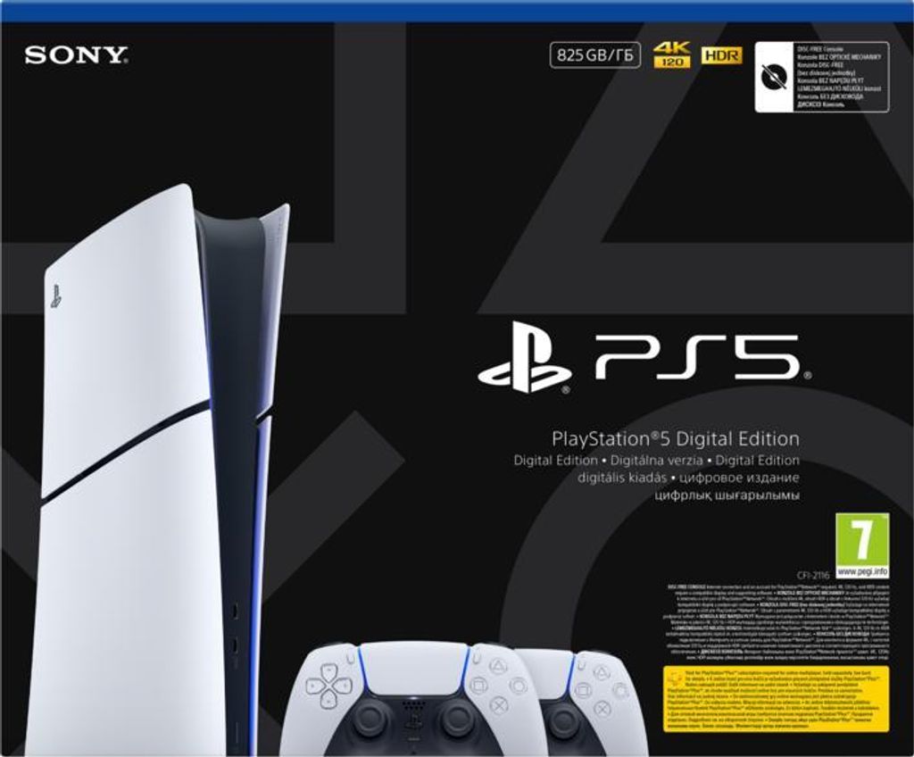Konzola SONY PLAYSTATION 5 Slim Digital Edition 825GB E Obrázok produktu 