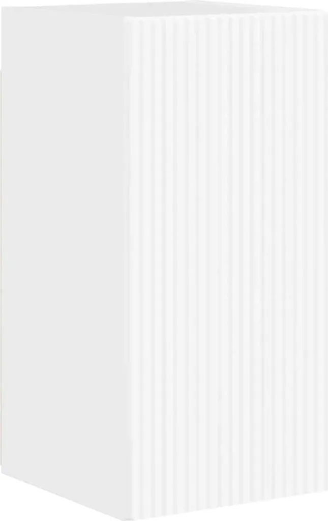 Porta TV Bianco Lucido vidaXL 60cm - Mobile Sospeso Moderno da Parete