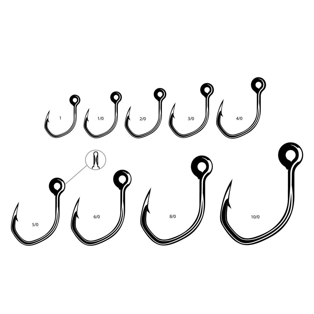 VMC 7268 Techset Inline Hook - Einzelhaken, Größe/Packungsinhalt:Gr. 10/0 / 2 Stück