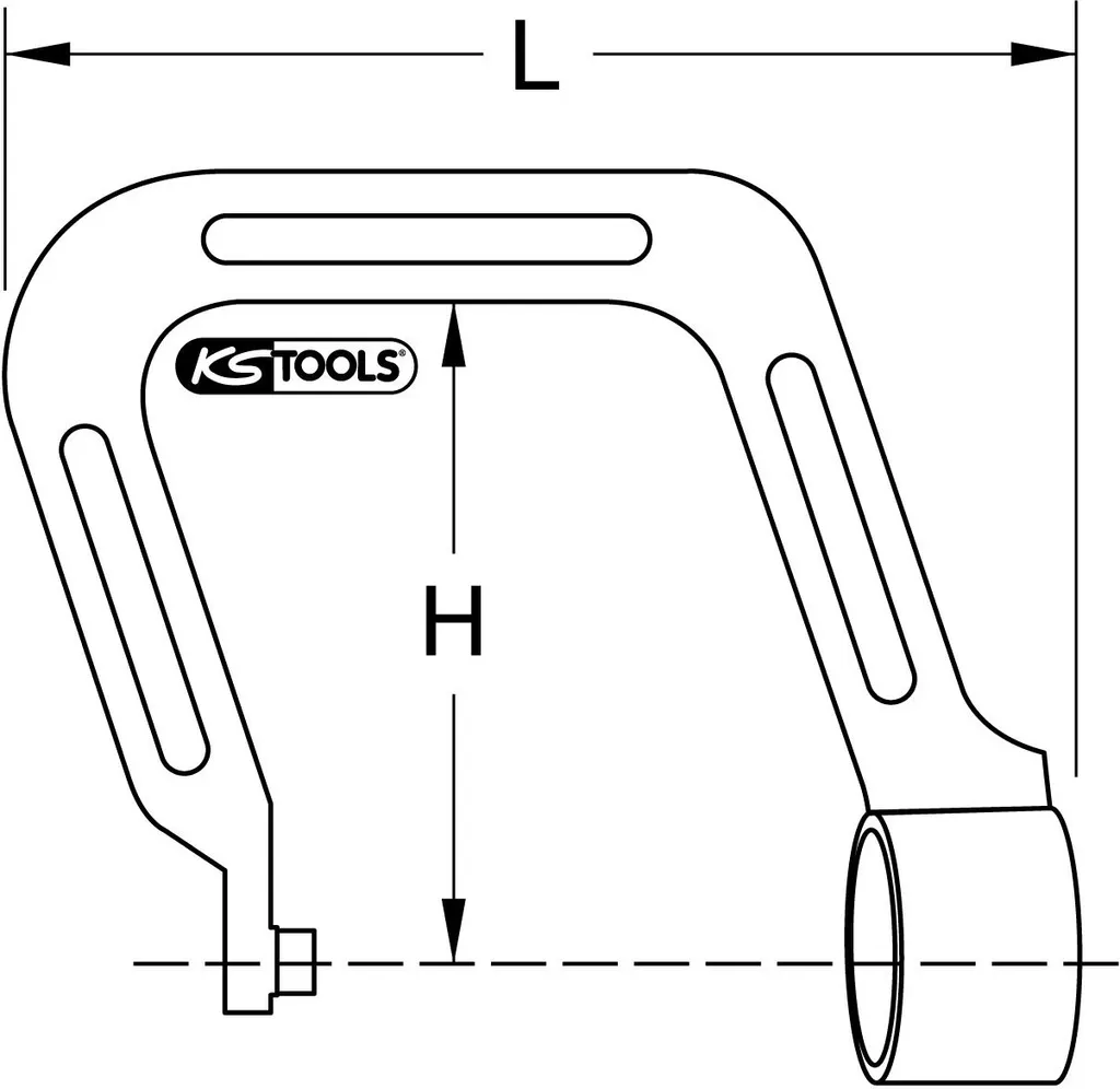 Étrier de Rechange Petit Format KS Tools pour Foreuse Rapide Fastdrill - 2