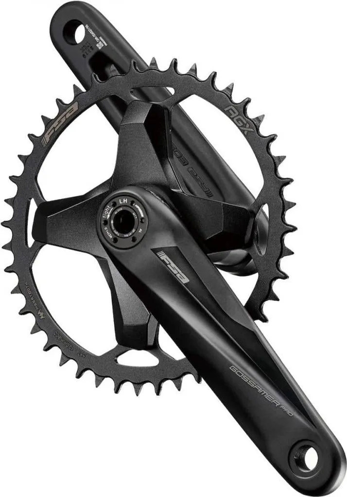 Pédalier de Vélo Gravel FSA Gossamer Pro MegaExo AGX+ Noir 165mm Rigide