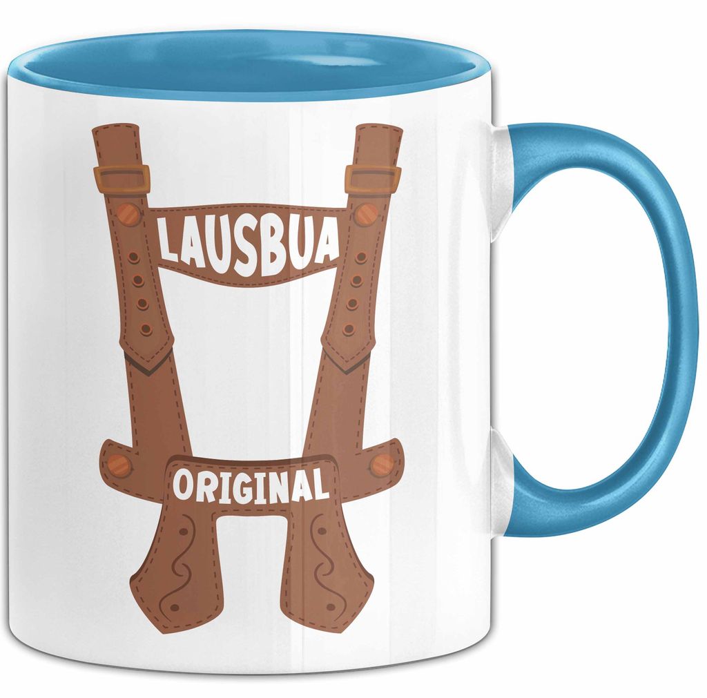 Lausbua Tasse Geschenk Oktober München Geschenkidee Original Becher (Blau)