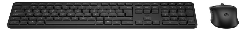 HP Kombination aus Dual-Mode-Maus und -Tastatur für mehrere Geräte 495C, Volle Größe (100%), Kabellos, USB + RF Wireless + Bluetooth, Schwarz, ...