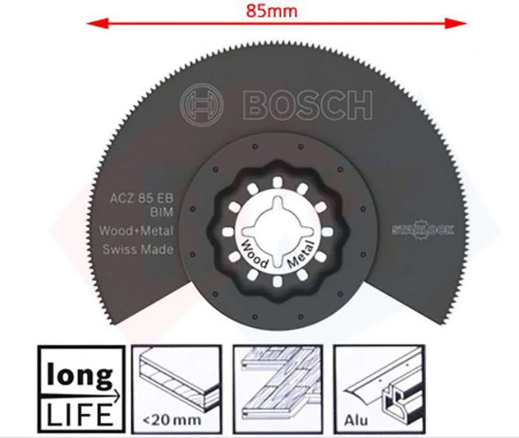 Bosch 2608664131 Starlock Set 5 Lame Multitool Professionale Taglio Legno Metallo - 32