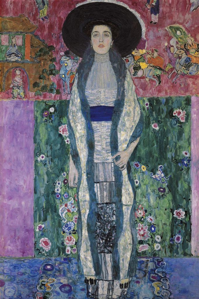 Poster 20x30cm Porträt Adele Bloch-Bauer 2, Gustav Klimt Vintage